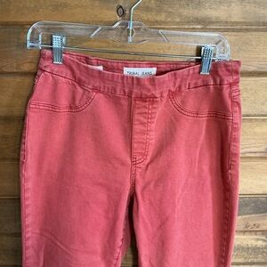 Women's Coral Cropped Jeans Audrey Mid-Rise Capri